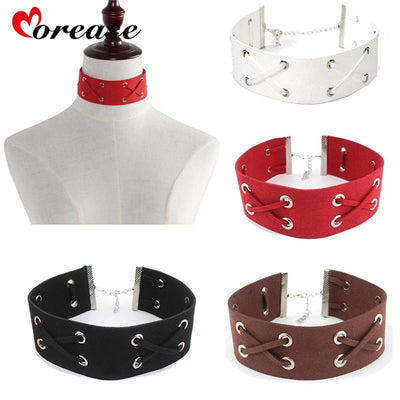 Morease BDSM Bondage Punk Collar Women Sexy Bound Necklace Slave Restraints For Girl Cosplay Fetsih Erotic Wear Sex Toy Product