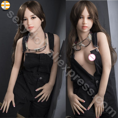 WMDOLL 145cm Love small breast realistic Lifelike real silicone sex doll for men Japanese oral head TPE anal pussy vagina sexy