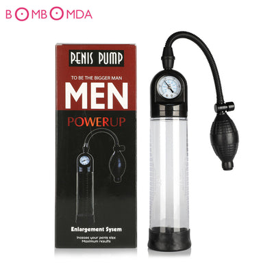 Training Sex Toy For Men Electric Penis Pump Vibrator Vacuum Penis Enlarger Sleeve Delay Ejaculation Male Sex Tool Silicone Cap