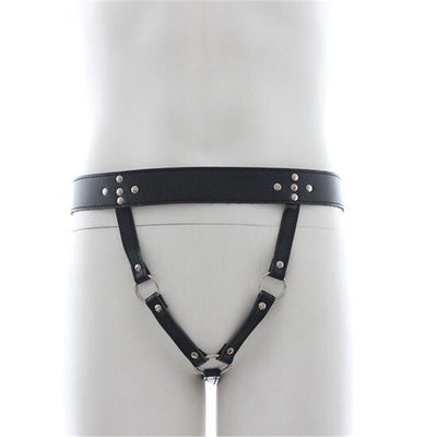 Adult Game Fetish Leather Female Chastity Belt