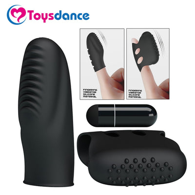 Silicone Finger Vibrator For Women Sex Toys  Clitoral Stimulation Massaging