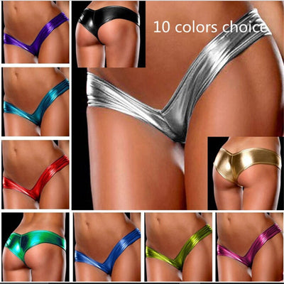 New Women Sexy Lingerie Latex Thong