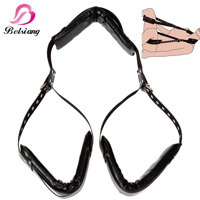 Auxiliary Sex Leather Bondage Restraints Bed