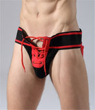 Sexy Costumes TM Thongs Mens Footballer Lace Up Jockstrap