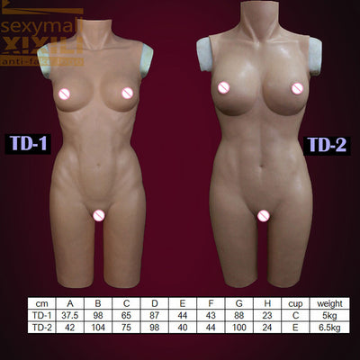 TD-2top quality realistic silicone breast forms for crossdresser, silicone tight dress cross dressing costume props