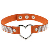 Morease Rhinestone Collar Punk Style Leather Necklace Sex Toys Bondage Erotic Bdsm brinquedo Sexo Fetish Toy Adult Games