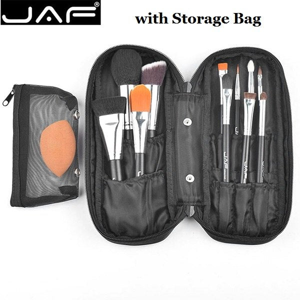 JAF Professional 12PCS/SET Facial Makeup Brushes Set Foundation Eyeshadow Eyeliner Lip Make up Brush With Storage Bag