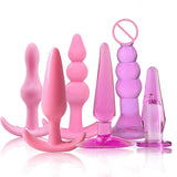 6pcs/set Butt Plug Anal Dildo Erotic Anal Toys Prostate Massager Adult Gay