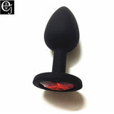 EJMW Silicone Anal Beads 3 Size Anal Plug You Can Choose Butt Plug With Crystal Jewelry Anal Sex Toys For Women Men Gay AV Toys