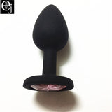 EJMW Silicone Anal Beads 3 Size Anal Plug You Can Choose Butt Plug With Crystal Jewelry Anal Sex Toys For Women Men Gay AV Toys