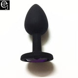 EJMW Silicone Anal Beads 3 Size Anal Plug You Can Choose Butt Plug With Crystal Jewelry Anal Sex Toys For Women Men Gay AV Toys