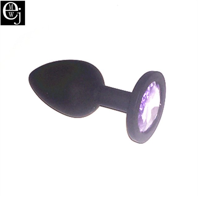 EJMW Silicone Anal Beads 3 Size Anal Plug You Can Choose Butt Plug With Crystal Jewelry Anal Sex Toys For Women Men Gay AV Toys