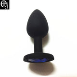 EJMW Silicone Anal Beads 3 Size Anal Plug You Can Choose Butt Plug With Crystal Jewelry Anal Sex Toys For Women Men Gay AV Toys