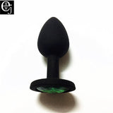 EJMW Silicone Anal Beads 3 Size Anal Plug You Can Choose Butt Plug With Crystal Jewelry Anal Sex Toys For Women Men Gay AV Toys