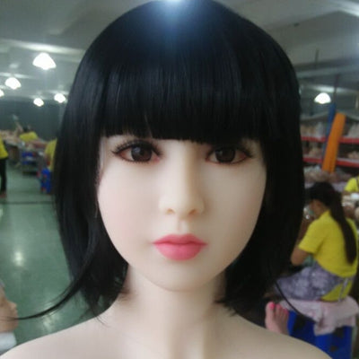 New 153cm Adult Asian lifelike real silicone sex dolls metal skeleton small breast cyberskin TPE tan skin Japan head oral pussy