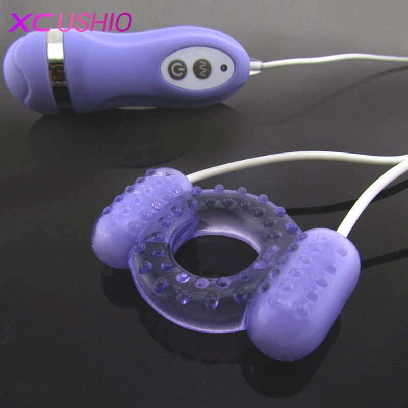 New Clit Dual Vibrating Cock Ring Vibrating