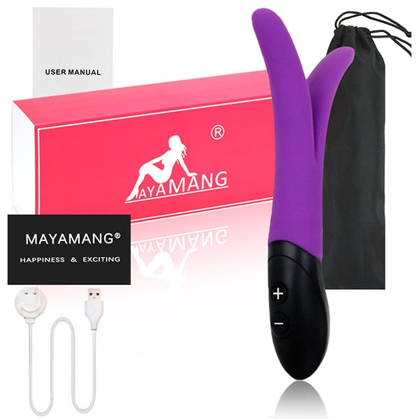 Waterproof Rabbit Vibrator G spot Massager Multispeed Sex Toy