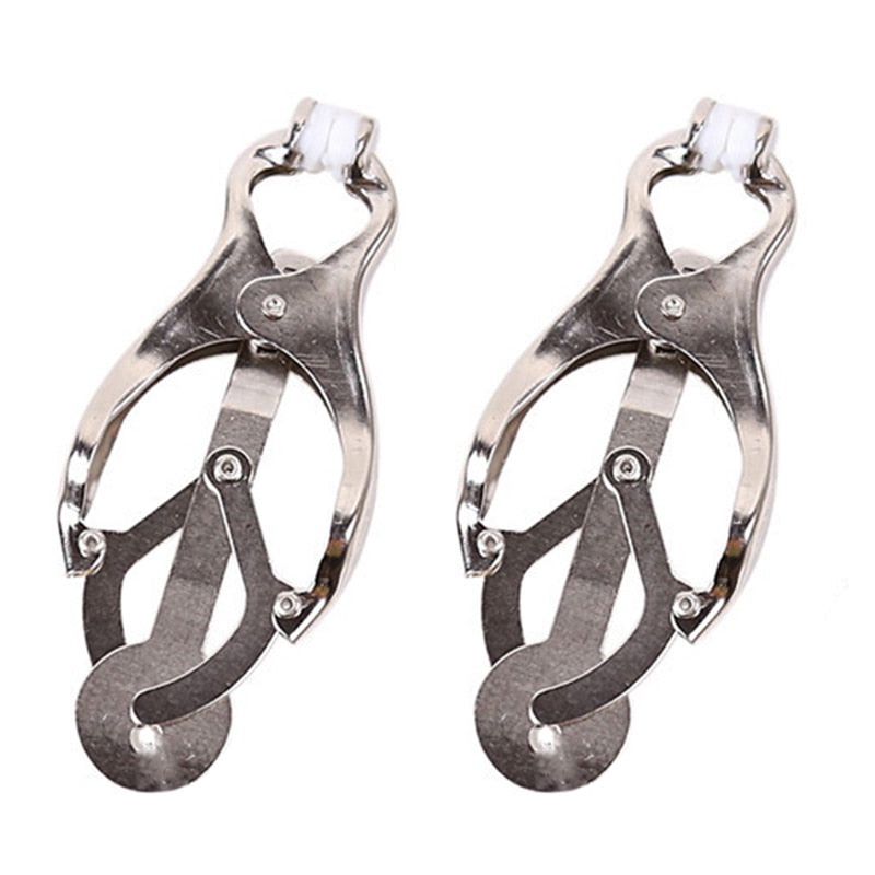 Women Stainless Steel Nipple Clamps Metal Torture