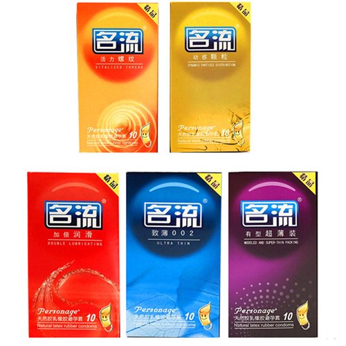 50 Pieces/Set Slim Thin Lubricated Condoms