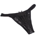 Lady flower lace openwork gstring thongs