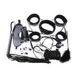 7 Pcs Bondage Set Cotton Red BDSM Restraint Sex Handcuffs for Couple Handcuffs Sexy Mark Whip Collar for Adult Slave Game