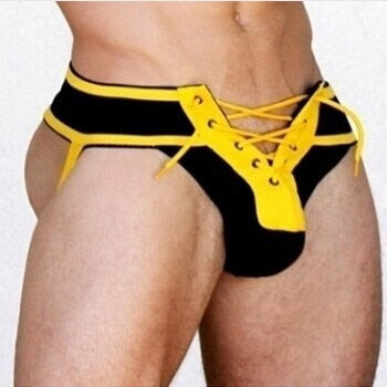 Sexy Costumes TM Thongs Mens Footballer Lace Up Jockstrap