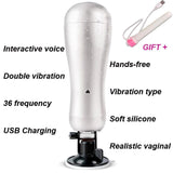 Dual motors 36 Speed Vibrator Hands free Male masturbator for men Vagina artificial Pussy pump Adult toys men sex machine Sextoy