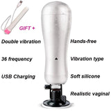 Dual motors 36 Speed Vibrator Hands free Male masturbator for men Vagina artificial Pussy pump Adult toys men sex machine Sextoy